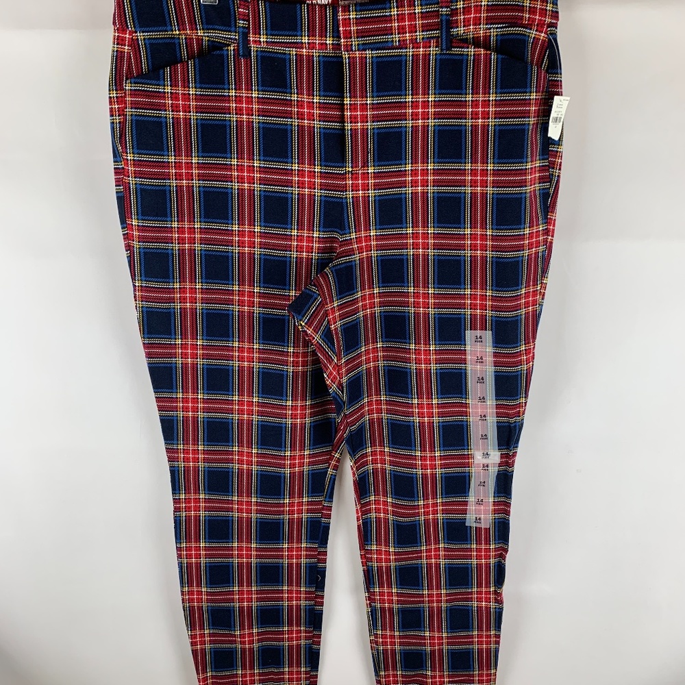High-Waisted Patterned Pixie Ankle Pants NWT - image 3